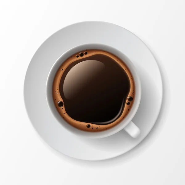 クレマの泡泡でコーヒー カップ マグカップ — ストックベクタ
