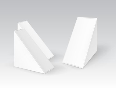 Sandviç için Karton Üçgen Kutular Seti