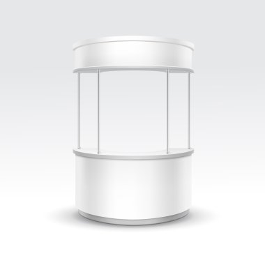 vektör boş Fuar ticaret standı