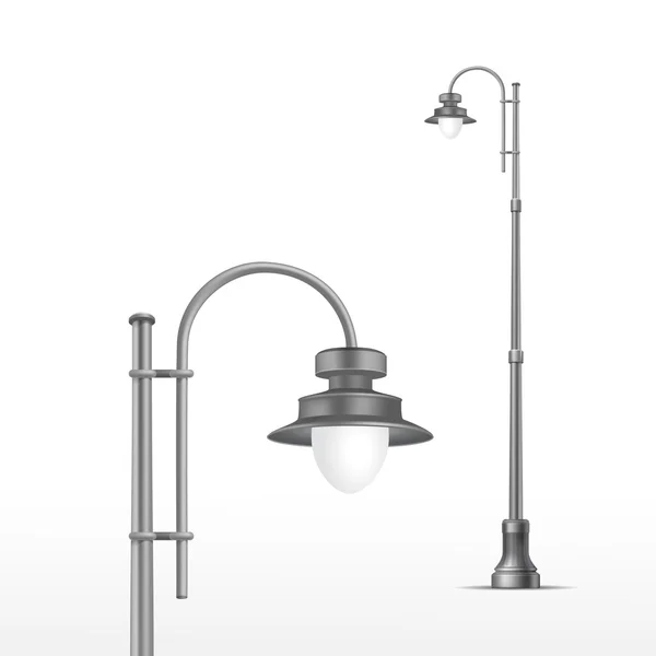 Lámpara de calle vectorial aislada sobre fondo blanco — Archivo Imágenes Vectoriales