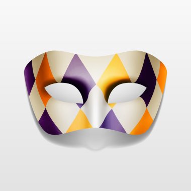 Vector Carnival Masquerade Party Mask Isolated clipart