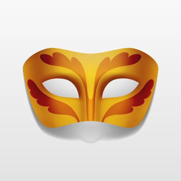 Maschera di festa in maschera di carnevale vettoriale isolata — Vettoriale Stock