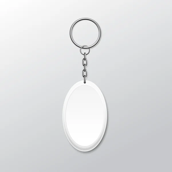 halkalı ve zinciri için anahtar boş oval Anahtarlık