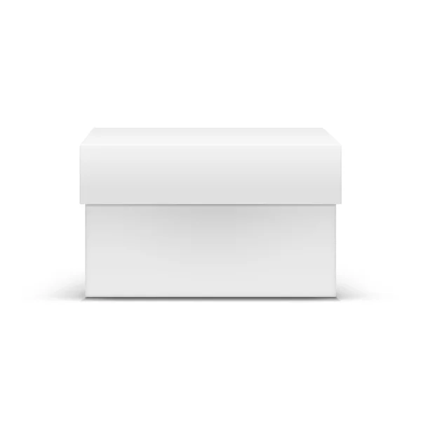 Bianco quadrato scatola vuota — Vettoriale Stock