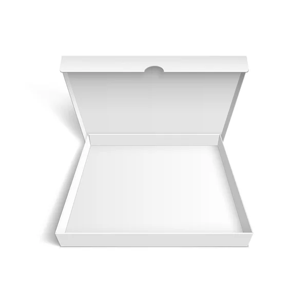 分離されたピザ ボックス パッケージ テンプレート — ストックベクタ