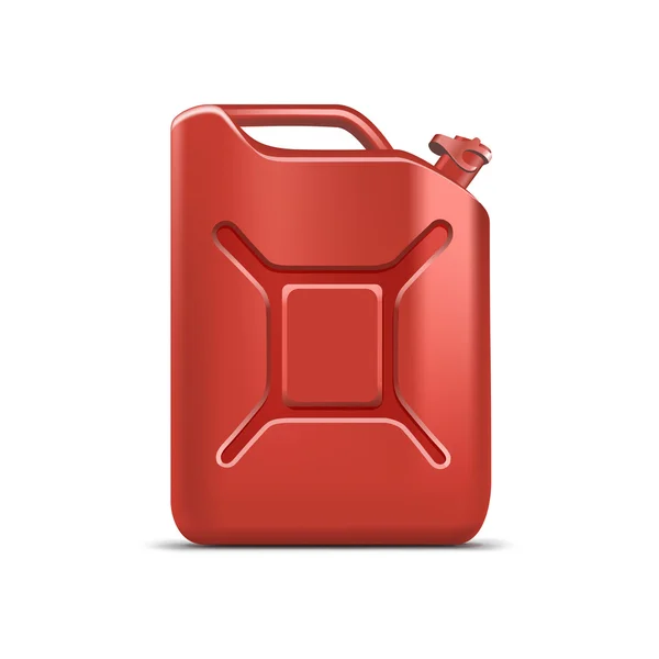 Detergente per olio in tanica rossa vuota da gallone — Vettoriale Stock