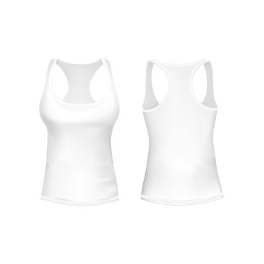 Vektör beyaz T-shirt