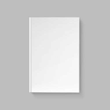 Kitap veya dergi şablon için vektör boş kapak