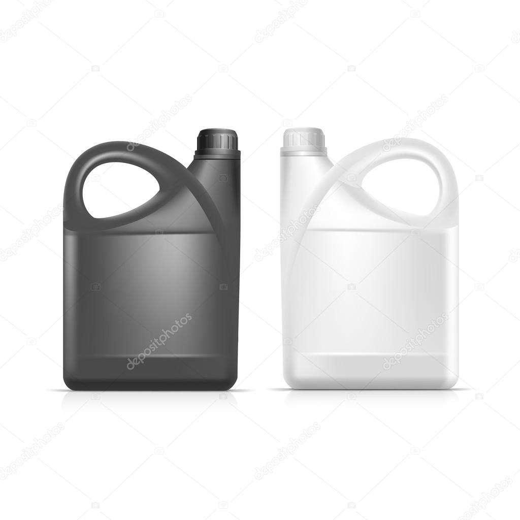 Vector Blank Plastic Jerrycan Canister Gallon
