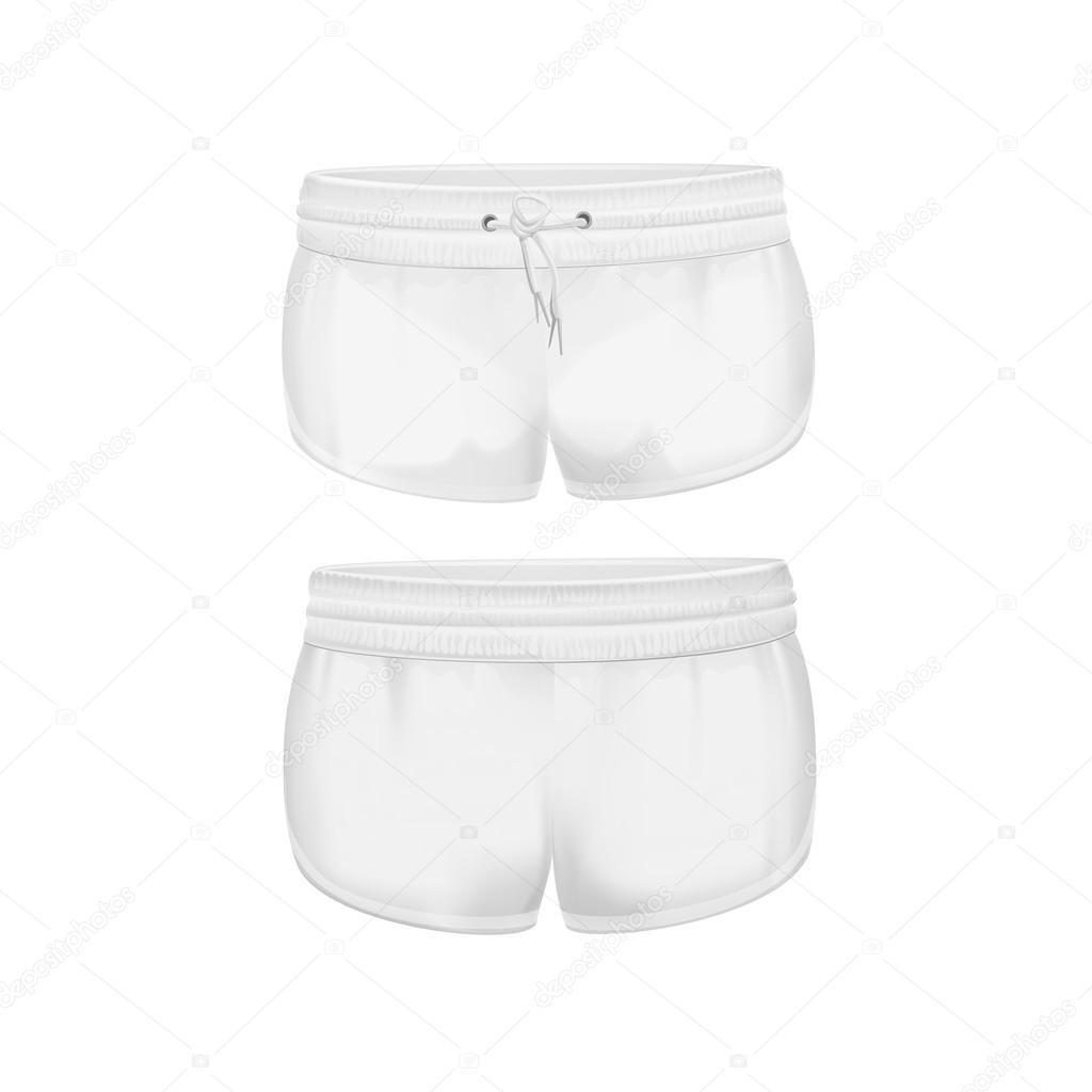 Shorts for Women Isolated on White Background