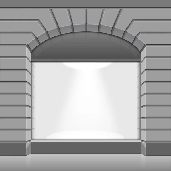Векторний магазин Бутік магазин спереду з великим вікном — стоковий вектор