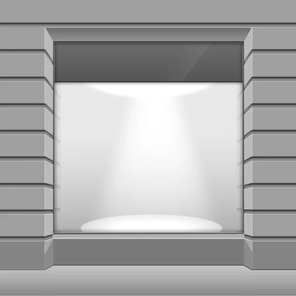 Векторний магазин Бутік магазин спереду з великим вікном — стоковий вектор
