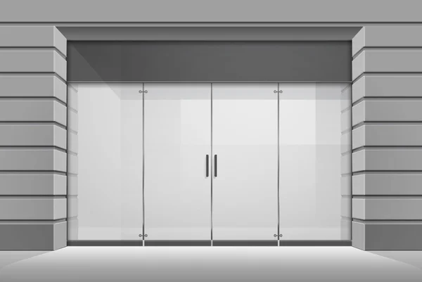 Tienda Vectorial Boutique Tienda Frente con Ventana Grande — Archivo Imágenes Vectoriales