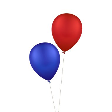 Çok renkli renkli balonlar vektör