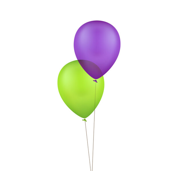 Векторные разноцветные цветные воздушные шары
