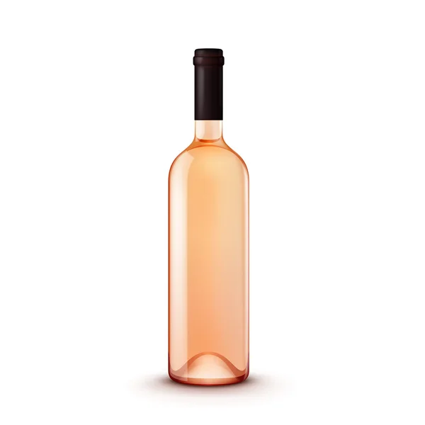 Vector Glass Wine Bottle — Stock Vector