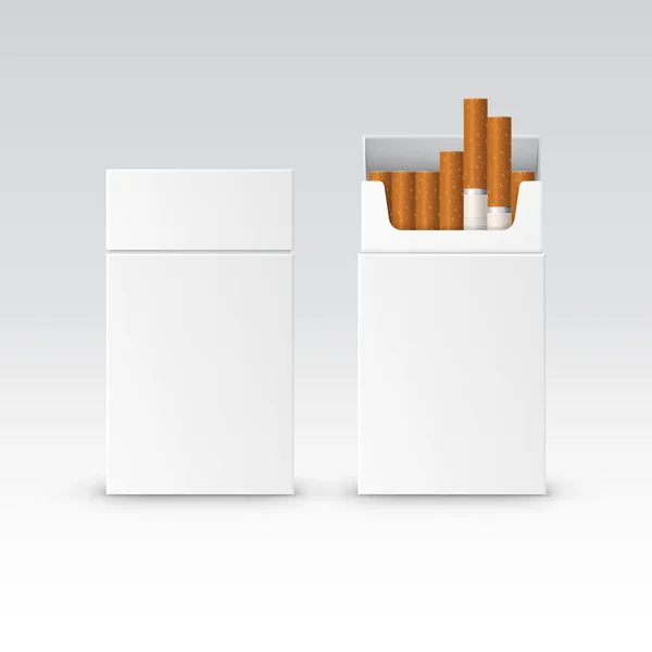 矢量空白包包盒香烟 — 图库矢量图片