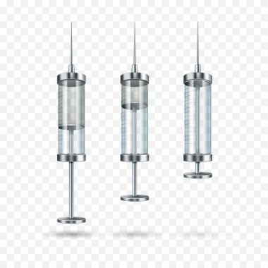 vektör cam tıbbi şırınga