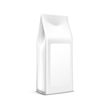 kahve çay paketleme paket poşeti izole vektör