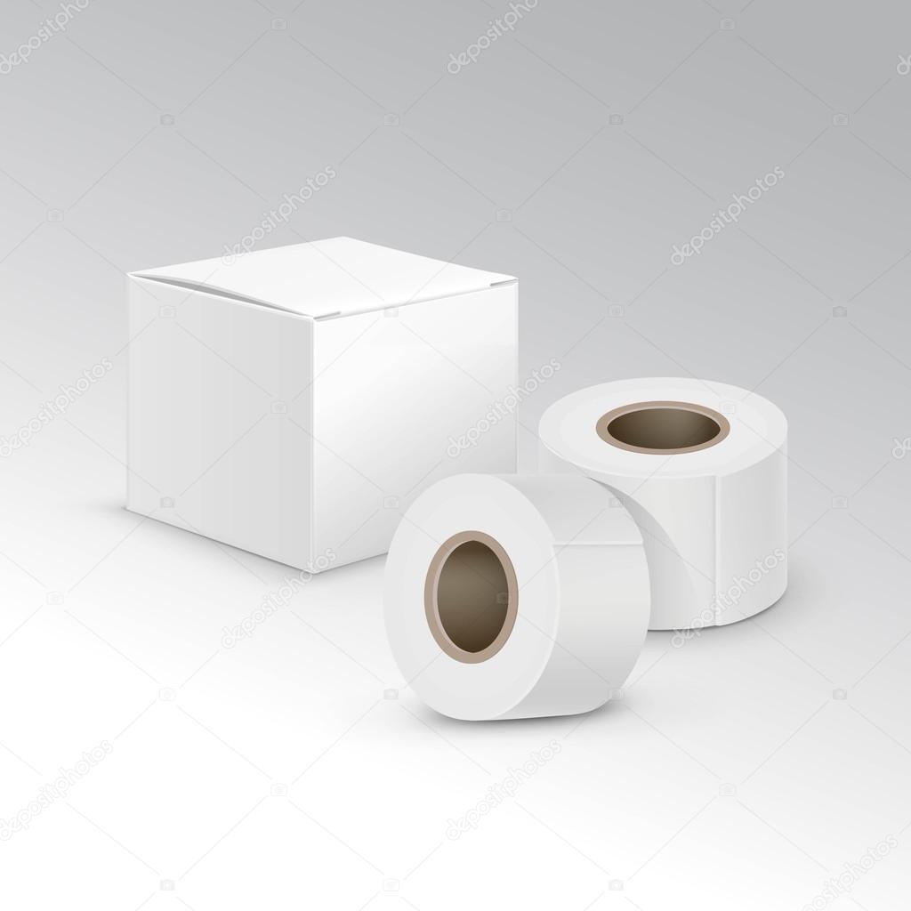 Vector Bandage Plaster Aid Band Medical Adhesive Set Isolated on White Background
