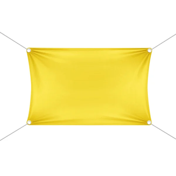 Bannière rectangulaire horizontale vide jaune — Image vectorielle