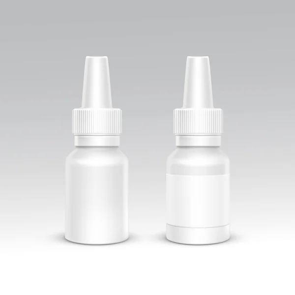 Spray Bottle White Plastic Packaging Container Set — Stock Illustration Spray Bottle White Plastic Packaging Container Set Stock Illustration