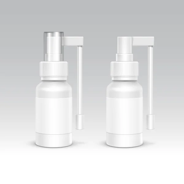 Spray Bottle White Plastic Packaging Container Set — Stock Illustration Spray Bottle White Plastic Packaging Container Set Stock Illustration