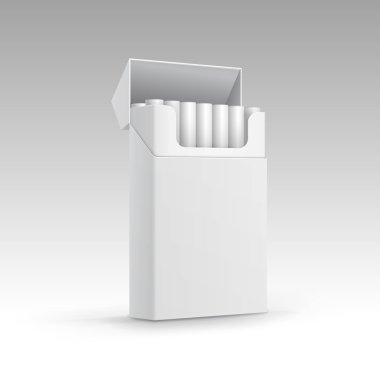 açılan paket sigara arka plan üzerinde izole