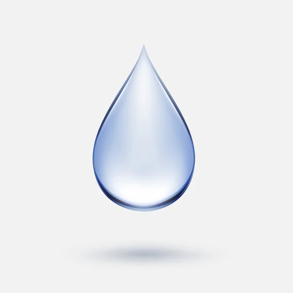 Vector azul gota de agua icono aislado — Vector de stock