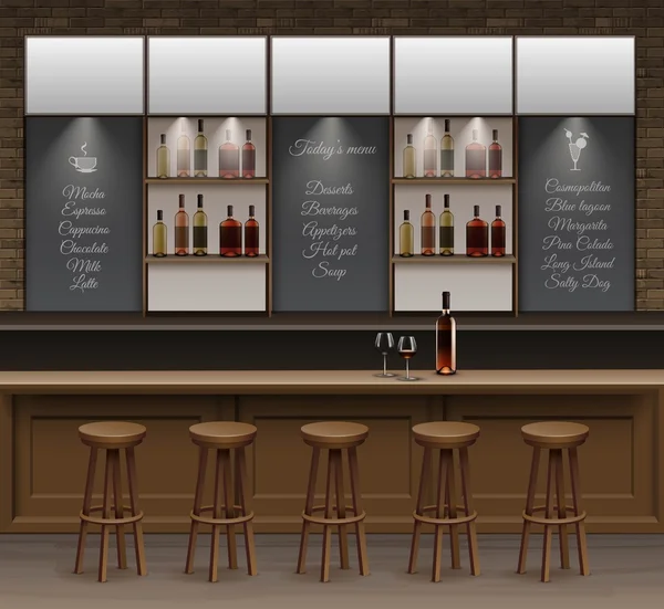 Bar Cafe bira kafeterya Counter Resepsiyon iç