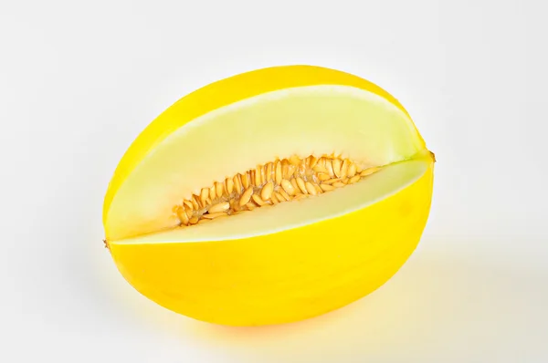 黄色的蜜瓜，白色背景上 — 图库照片