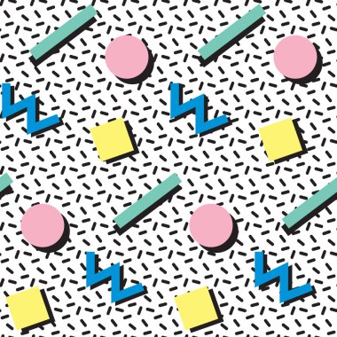 Memphis tarzı, 80'li 90'lı yılların Retro seamless modeli