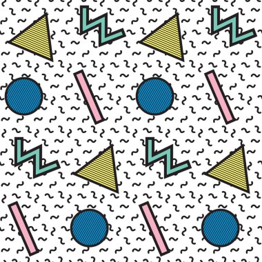 Memphis tarzı, 80'li 90'lı yılların Retro seamless modeli