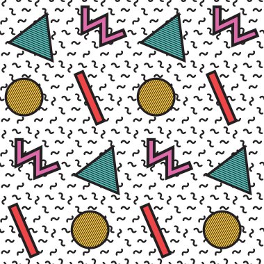 Memphis tarzı, 80'li 90'lı yılların Retro seamless modeli