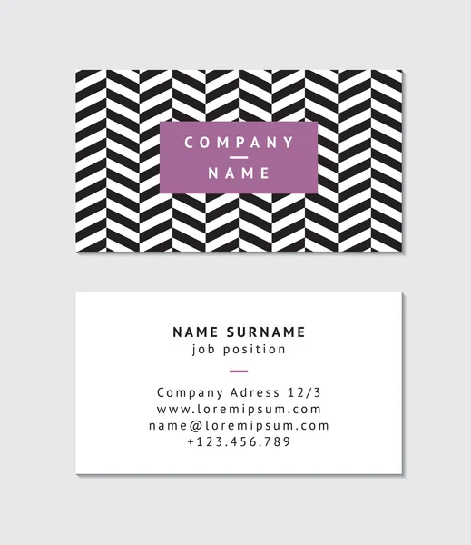 Modern business card template — Stock Vector