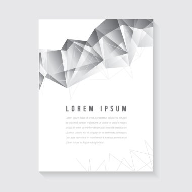 Poster veya broşür için soyut tasarım