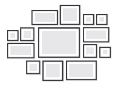 Siyah çerçeve koleksiyonu