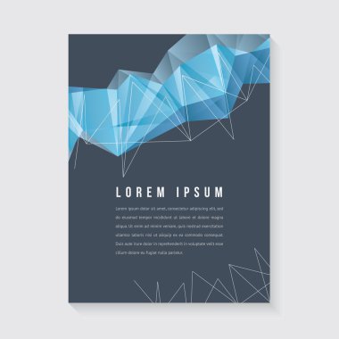 Poster veya broşür için soyut tasarım