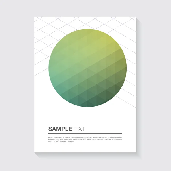 Abstraktní návrh plakátu nebo brožura — Stockový vektor