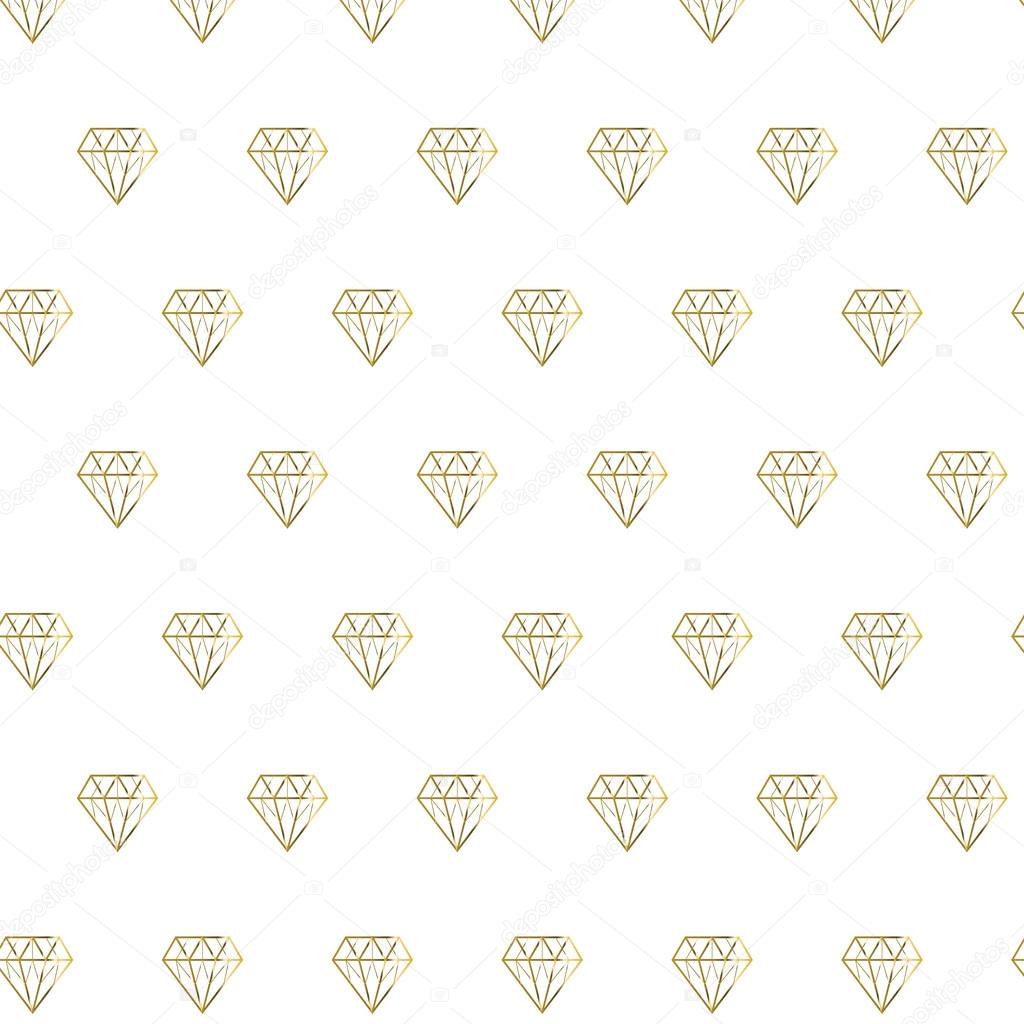Golden shiny diamond pattern