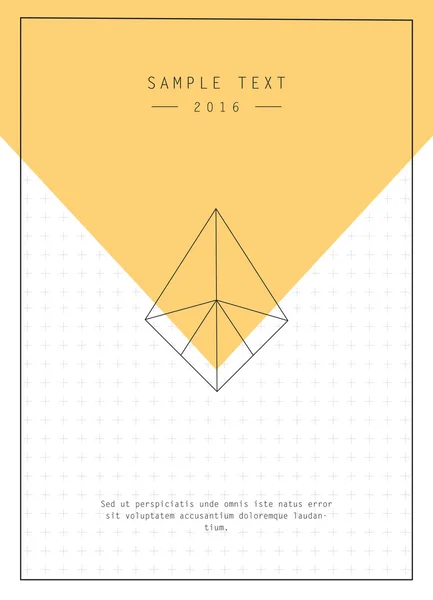 Design geométrico para cartaz, brochura ou cartão de visita —  Vetores de Stock