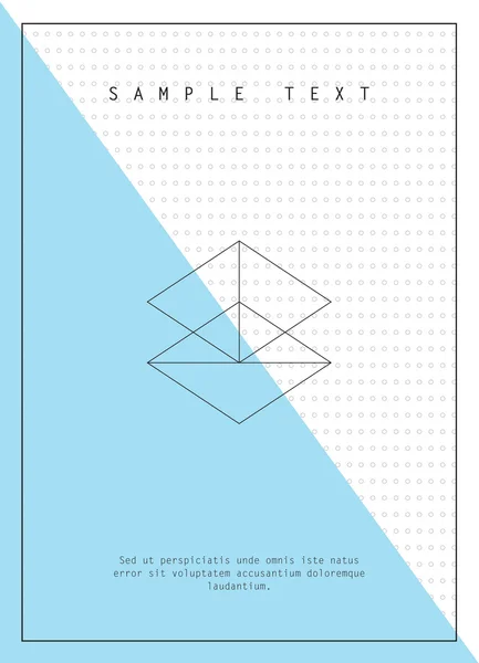 Conception géométrique pour affiche, brochure ou carte de visite — Image vectorielle