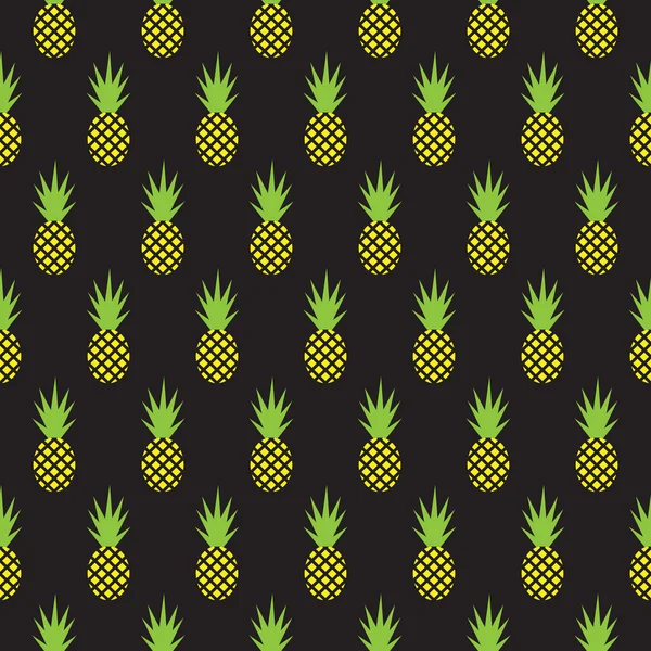 Seamless pineapple pattern, background — Stock Vector