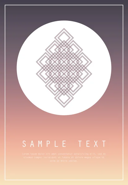 Geometric design for poster, brochure or business card — Stock Vector