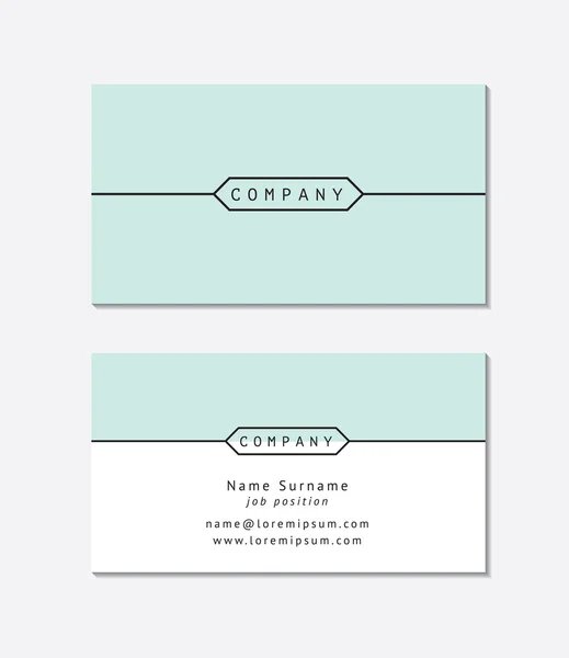 Modern business card template — Stock Vector