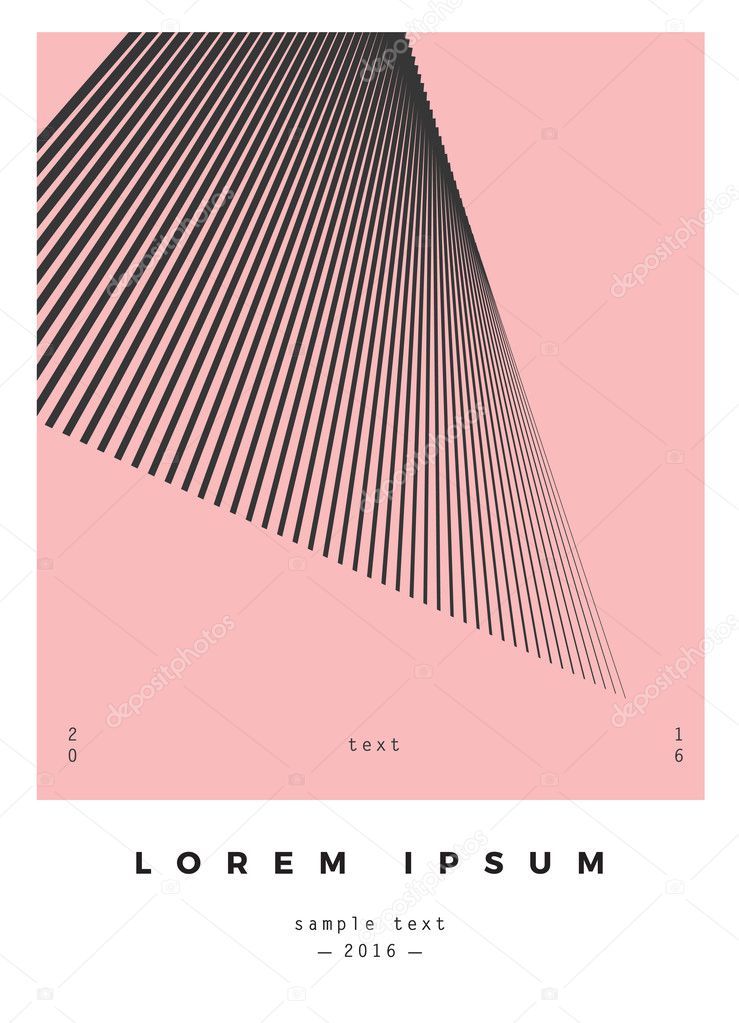 Geometric design for poster, brochure or business card