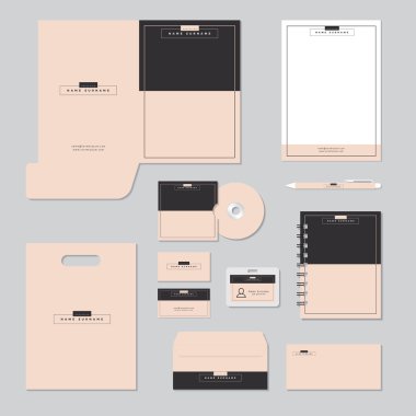 Sabit kalıp çizmek. Kurumsal Kimlik iş kümesi.