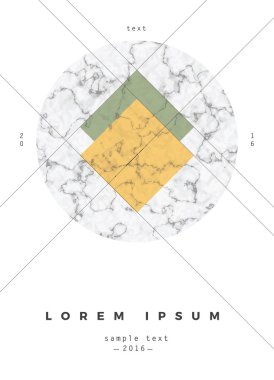 Geometrik tasarım afiş, broşür ve kartvizit