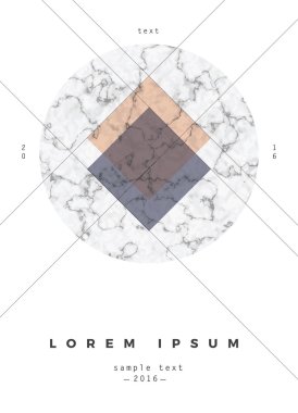 Geometrik tasarım afiş, broşür ve kartvizit