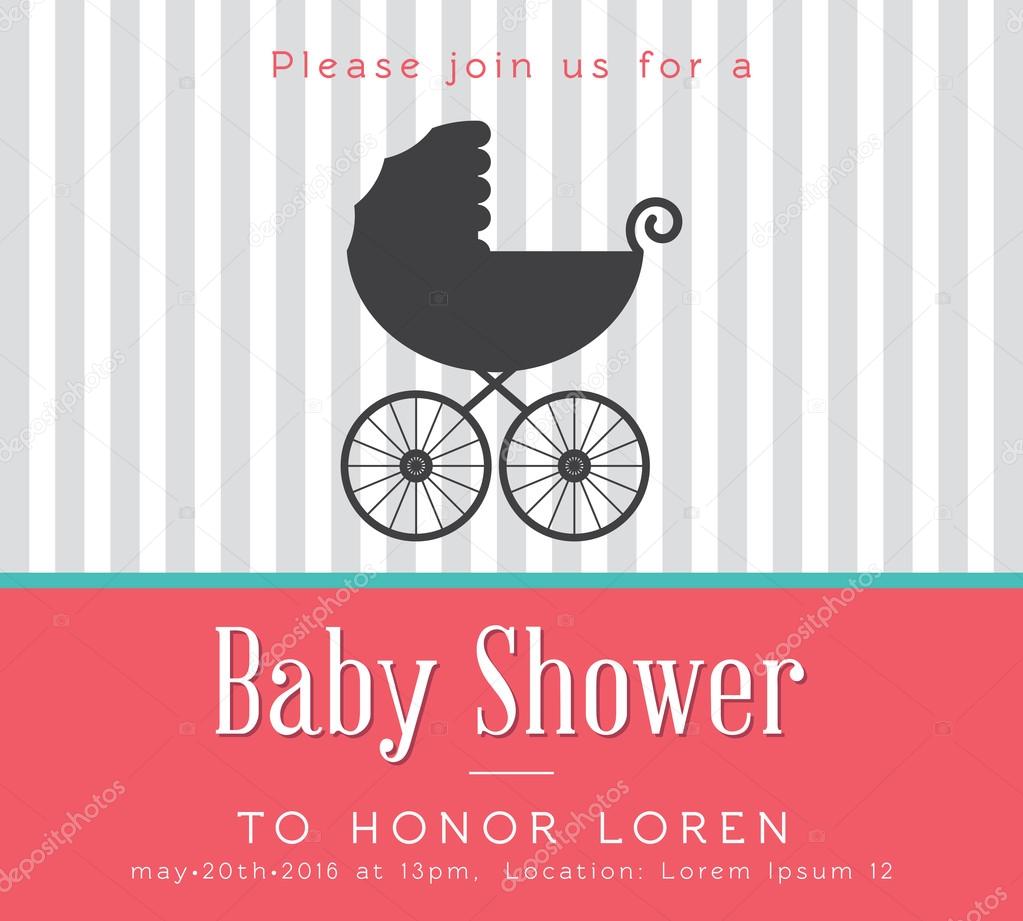 Baby Shower Invitation vector